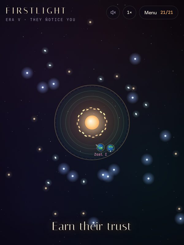 Firstlight on iPad — a civilisation builds a Dyson swarm
